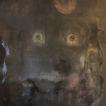 Title: She is a Shaman/ Ona je Šamanka/ Oil on Canvas mix media Epoxy resin / Dimension : 197x167cm / Year: 2015 / Status: Private collections / V soukromé sbírce