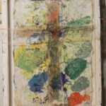 Title: Crucifixion / Ukřižování/ Medium : Oil on Canvas,transparent canvas /Dimension: 40x30cm / Year: 2019 / Status: Private collections / V soukromé sbírce