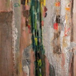 Title:Giacometti touches Doteky Giacomettiho, Medium: Oil on Canvas, Dimension:80X50cm / Year: 2019 / Status: available / dostupne