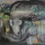 Title:Humility/Pokora/ Medium : Oil on Canvas /Dimension : 74x91cm / Year: 2020 / Status: available / dostupne