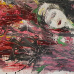 Title: Flooded with Love / Zaplavená Láskou/ Medium : Oil on Canvas /Dimension: 80x118cm / Year: 2020 / Status: available / dostupne
