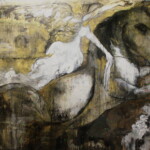 Title:National theatre Prague,Národní divadlo Praha,Medium: Oil on Canvas, Dimension: 150x290cm / Year: 2021 / Status: available / dostupne
